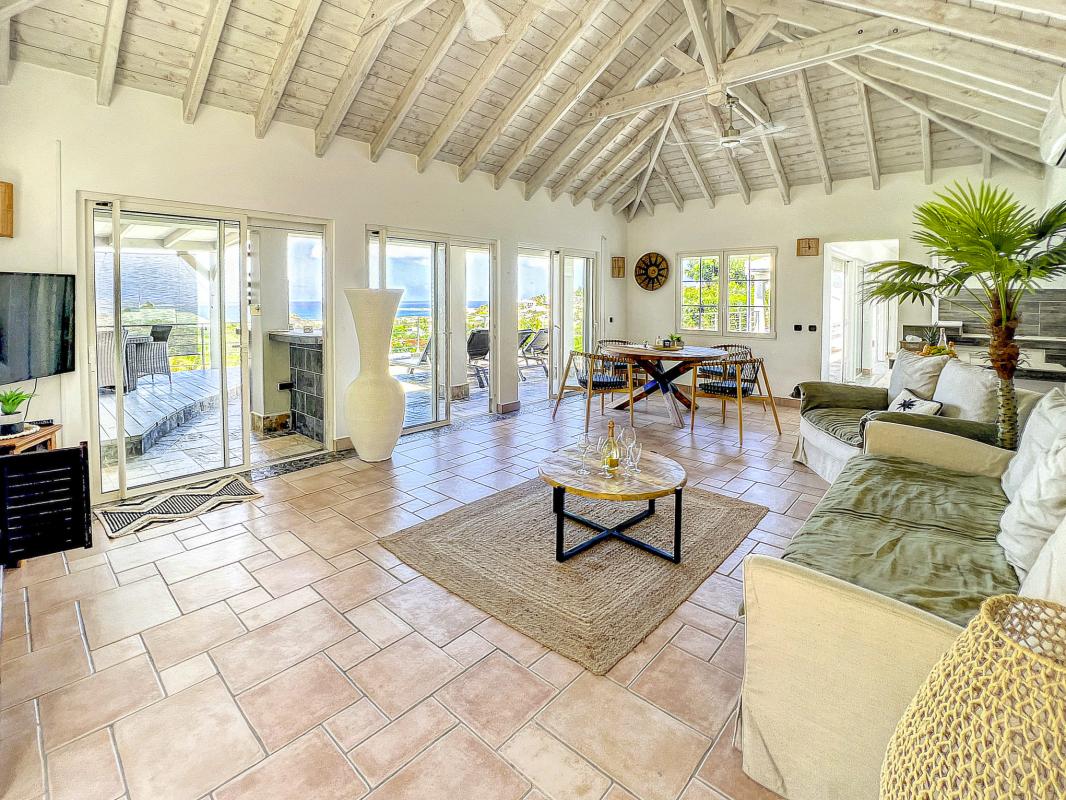 Location villa à la Baie Orientale Saint Martin_ Salon - 9